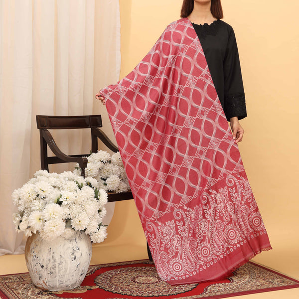Maroon Summer Stole  PD5128