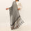 Black Embroidered Stole PD5285