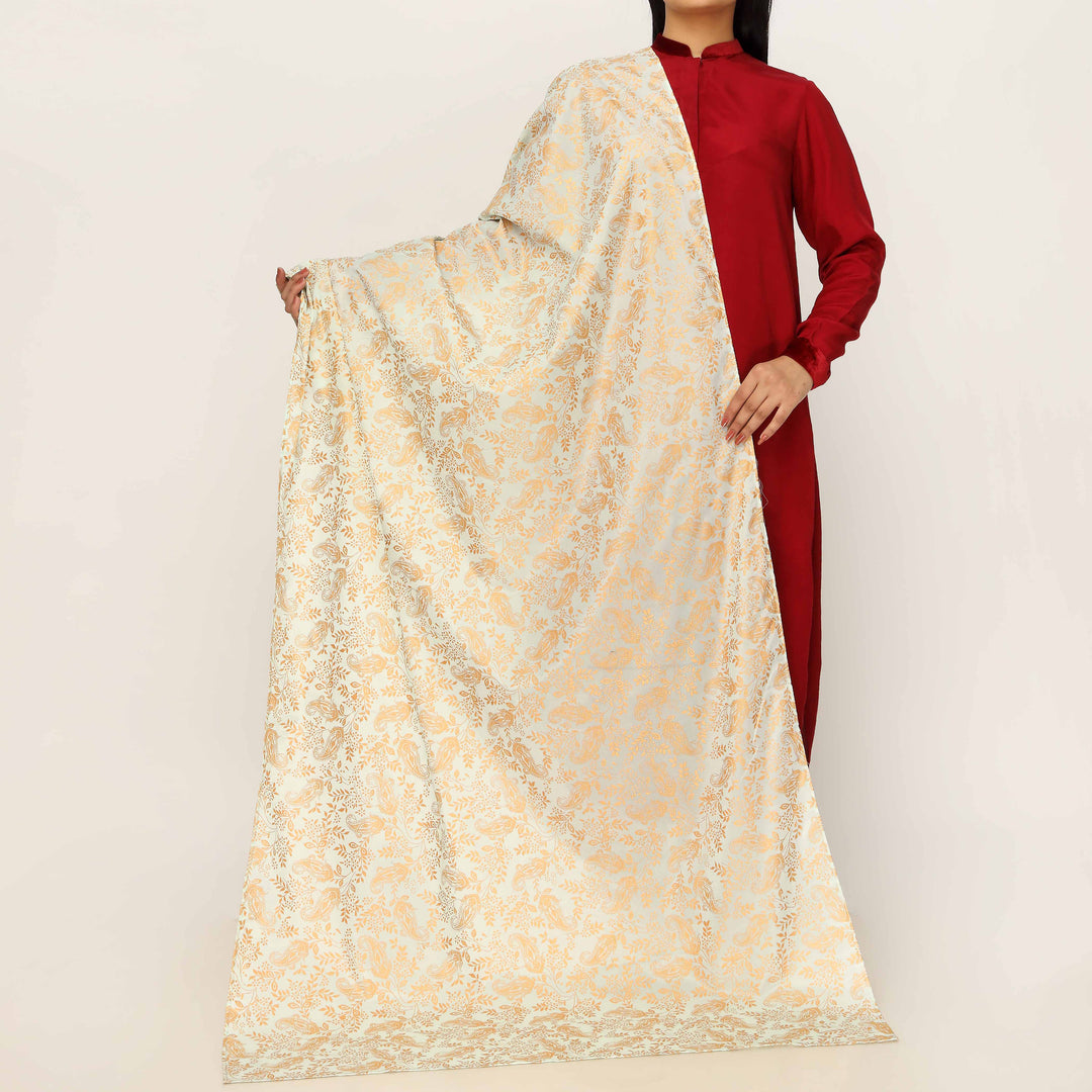 Blue Plain Chiffon Dupatta PD5507