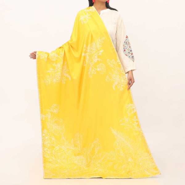 Yellow Acrylic Shawl PD5542