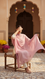 Peach Plain Chiffon Dupatta PD6005