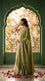 Green Screen Printed Chiffon Dupatta PD6022