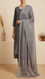 Grey Dyed Organza Dupatta PD6032