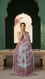 Off/White Digital Printed Apple Silk Dupatta PD604393