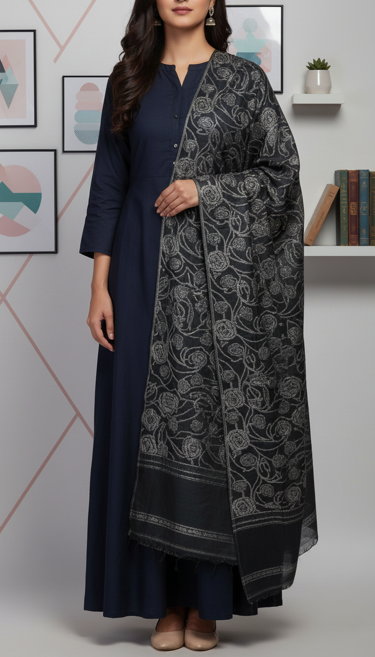 Black Summer Stole PD6085