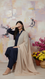 Beige Summer Stole PD6106