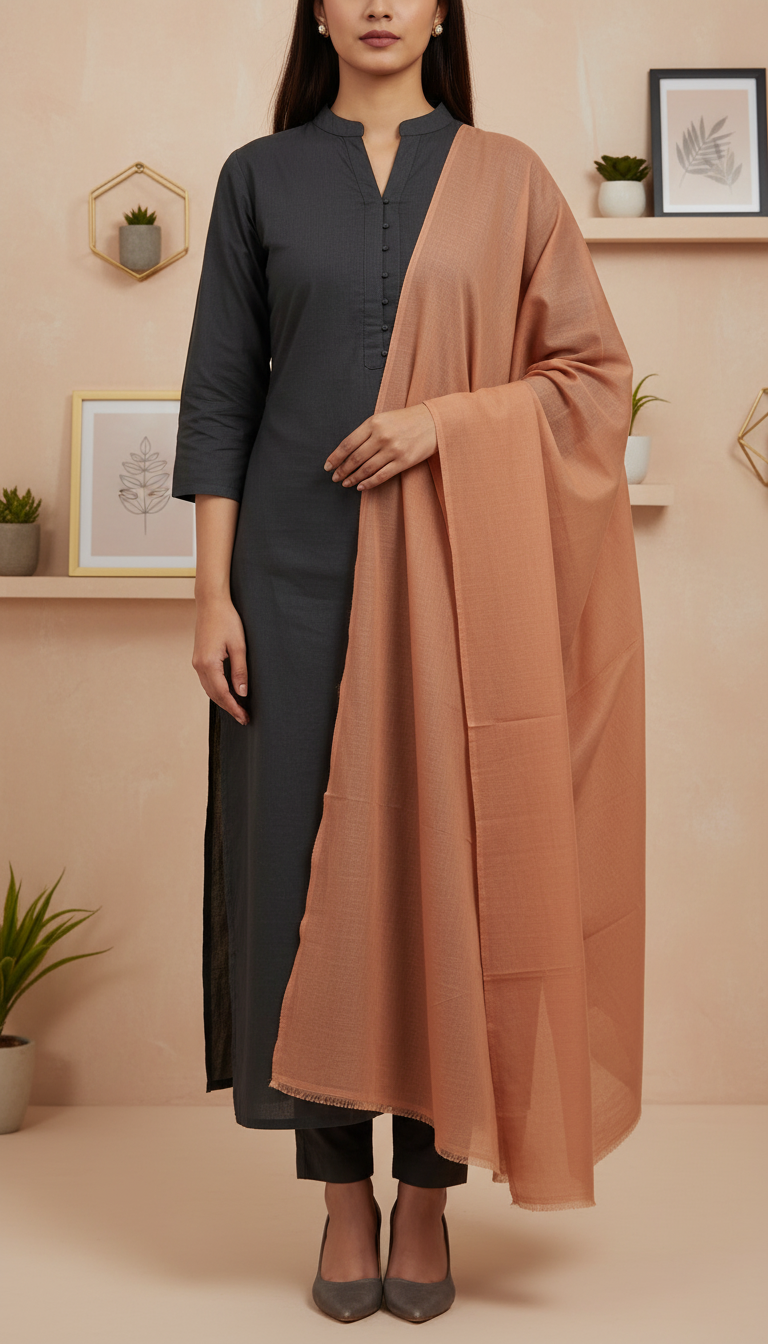 Brown Summer Stole PD6106