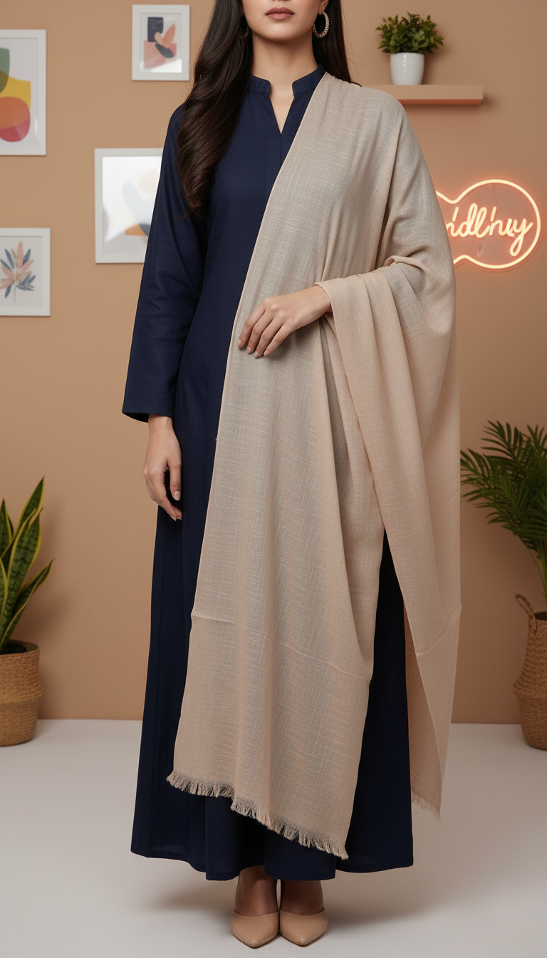 Beige Summer Stole PD6106