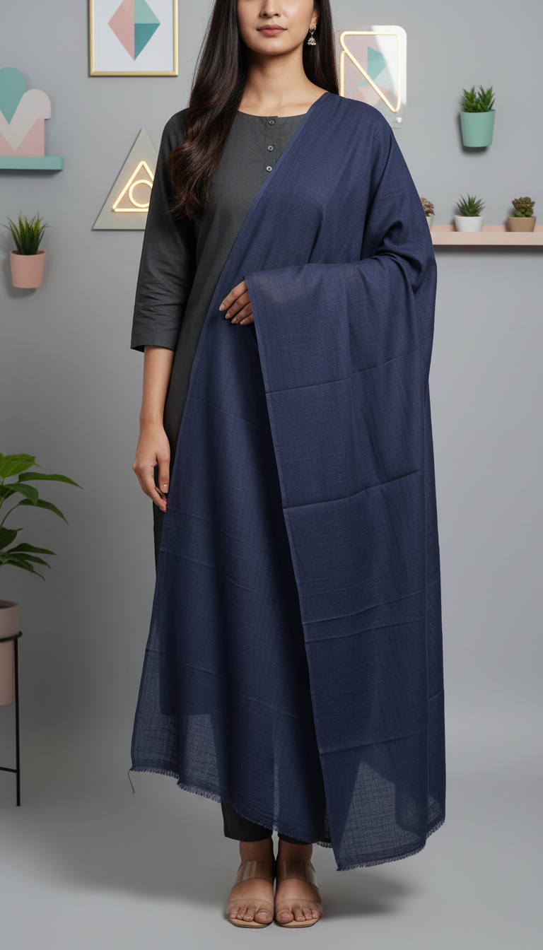 Navy Summer Stole PD6108