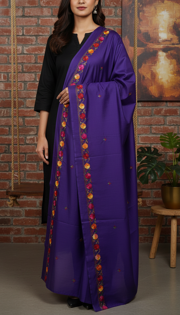 Royal Blue Summer Shawl PD6111