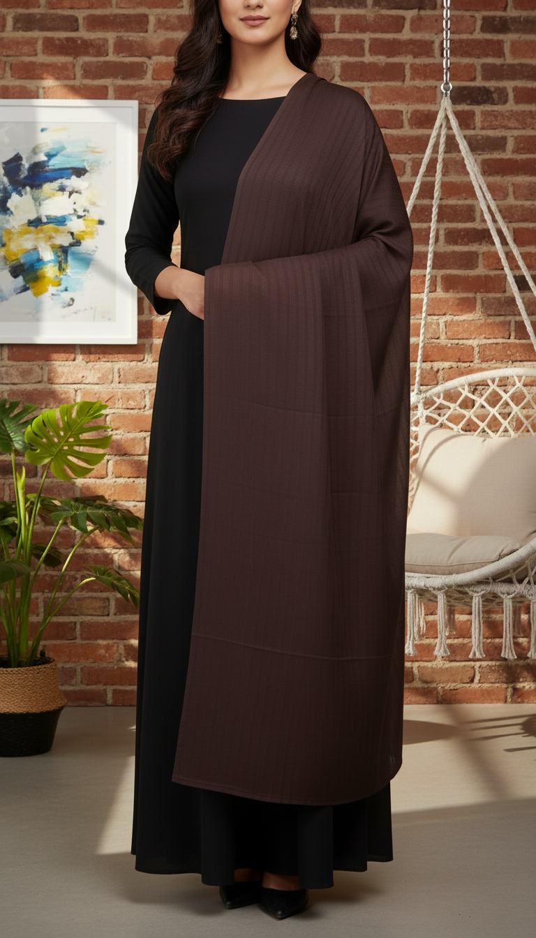 Brown Summer Shawl PD6114
