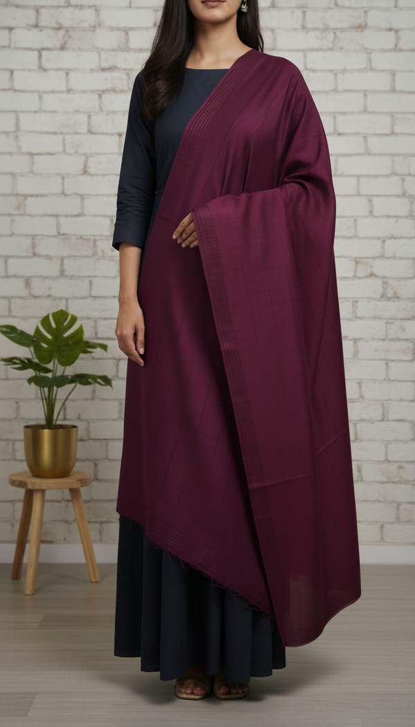 Maroon Summer Shawl PD6114