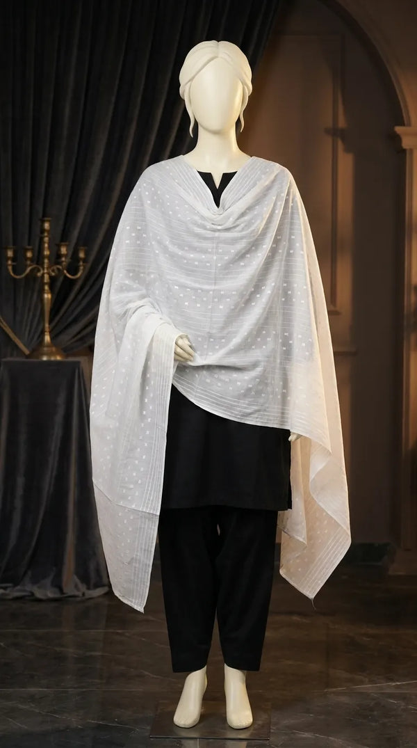 White Summer shawl PD6151
