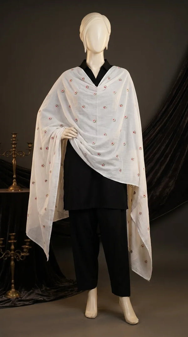 White Summer shawl PD6160