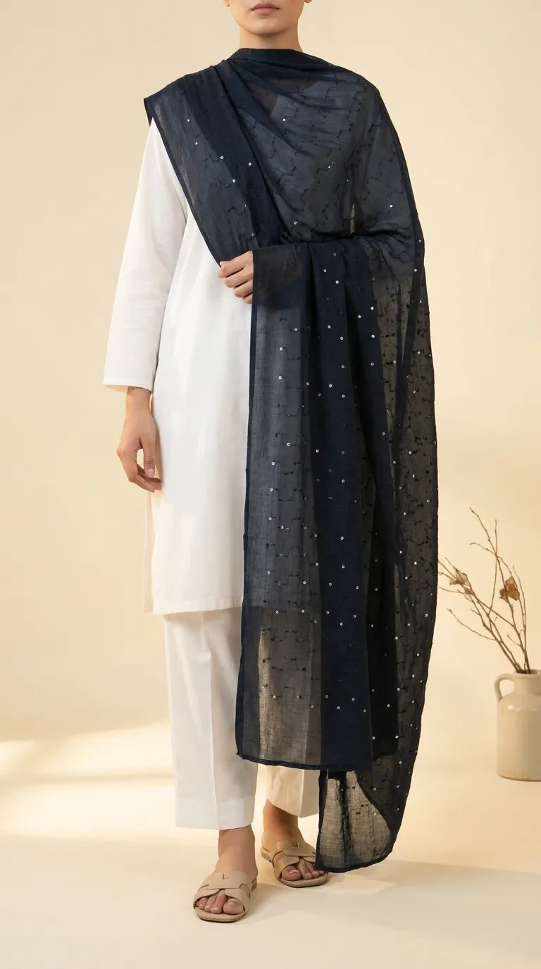 Black Summer Shawl PD618101