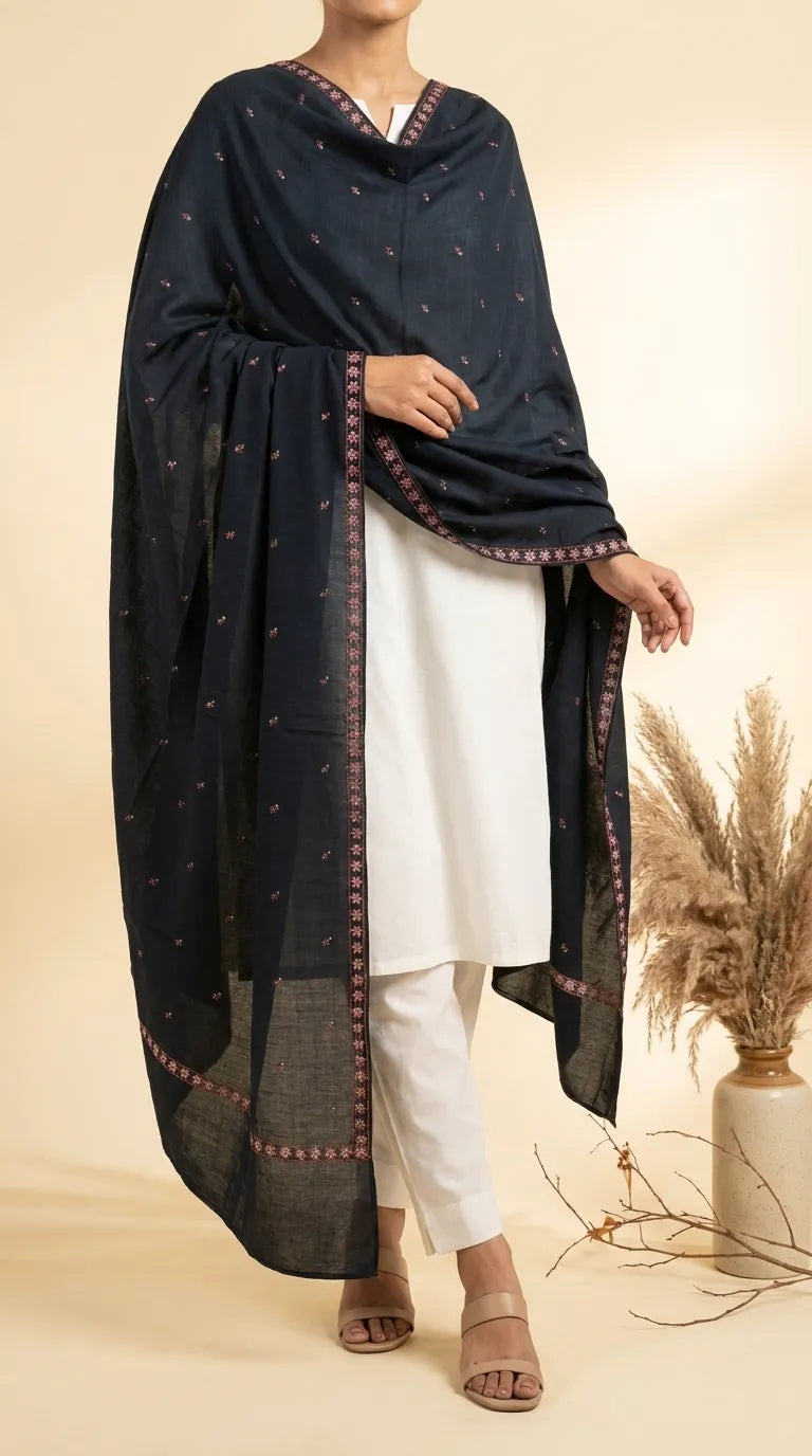 Black Summer Shawl PD618701