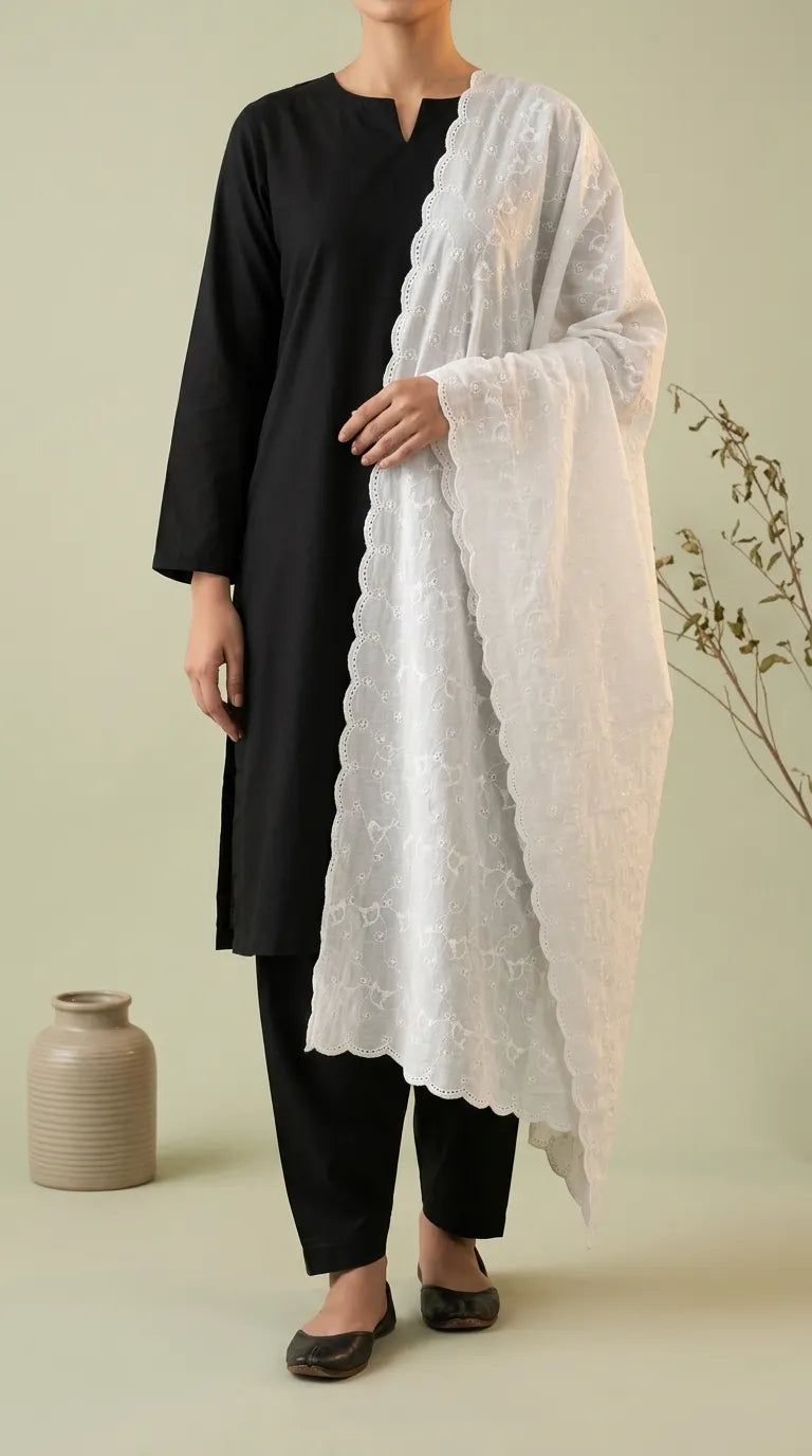 White Summer Shawl PD619609