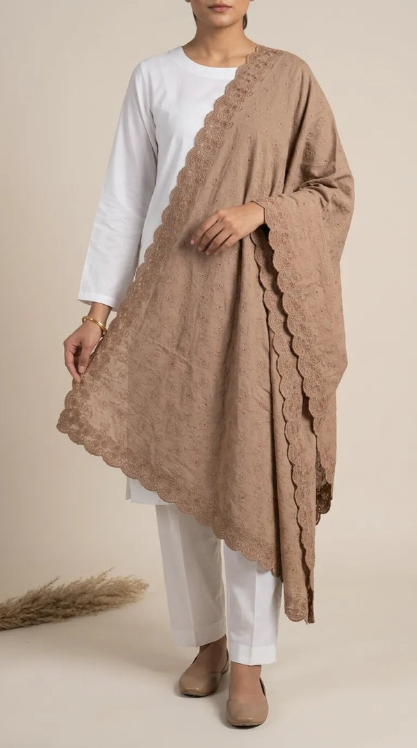 Fawn Summer Cotton Shawl PD619614