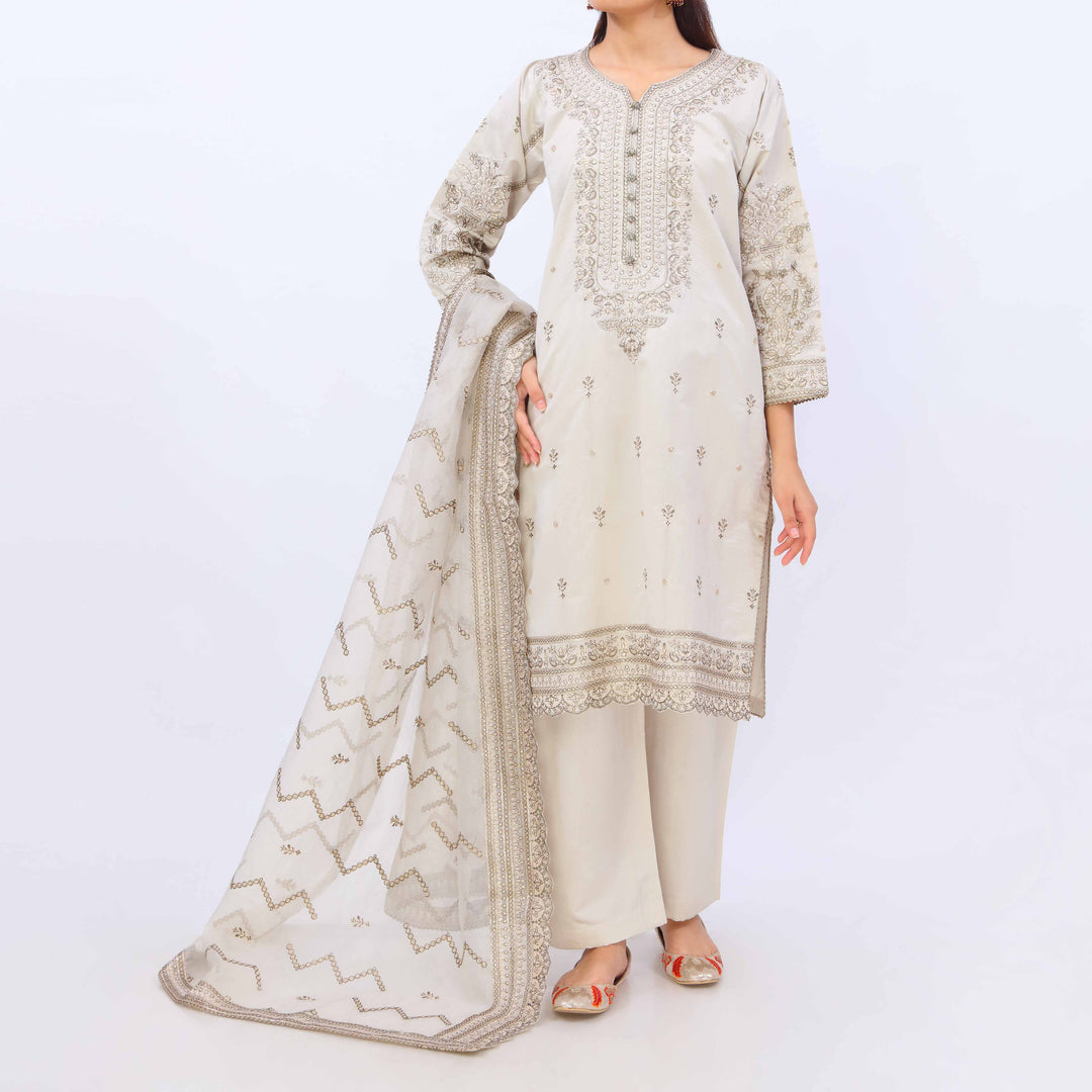 3 PC- Viscose Embellished Suit PF5065