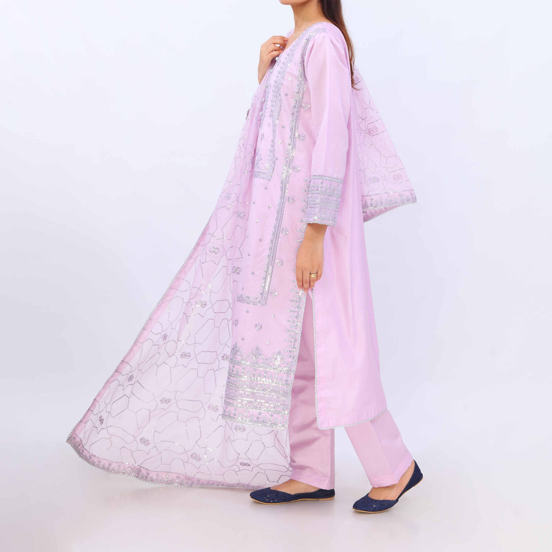 3 PC- Viscose Embellished Suit PF5088