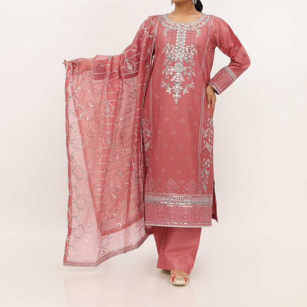 3PC- Viscose Embellished Suit PF5157