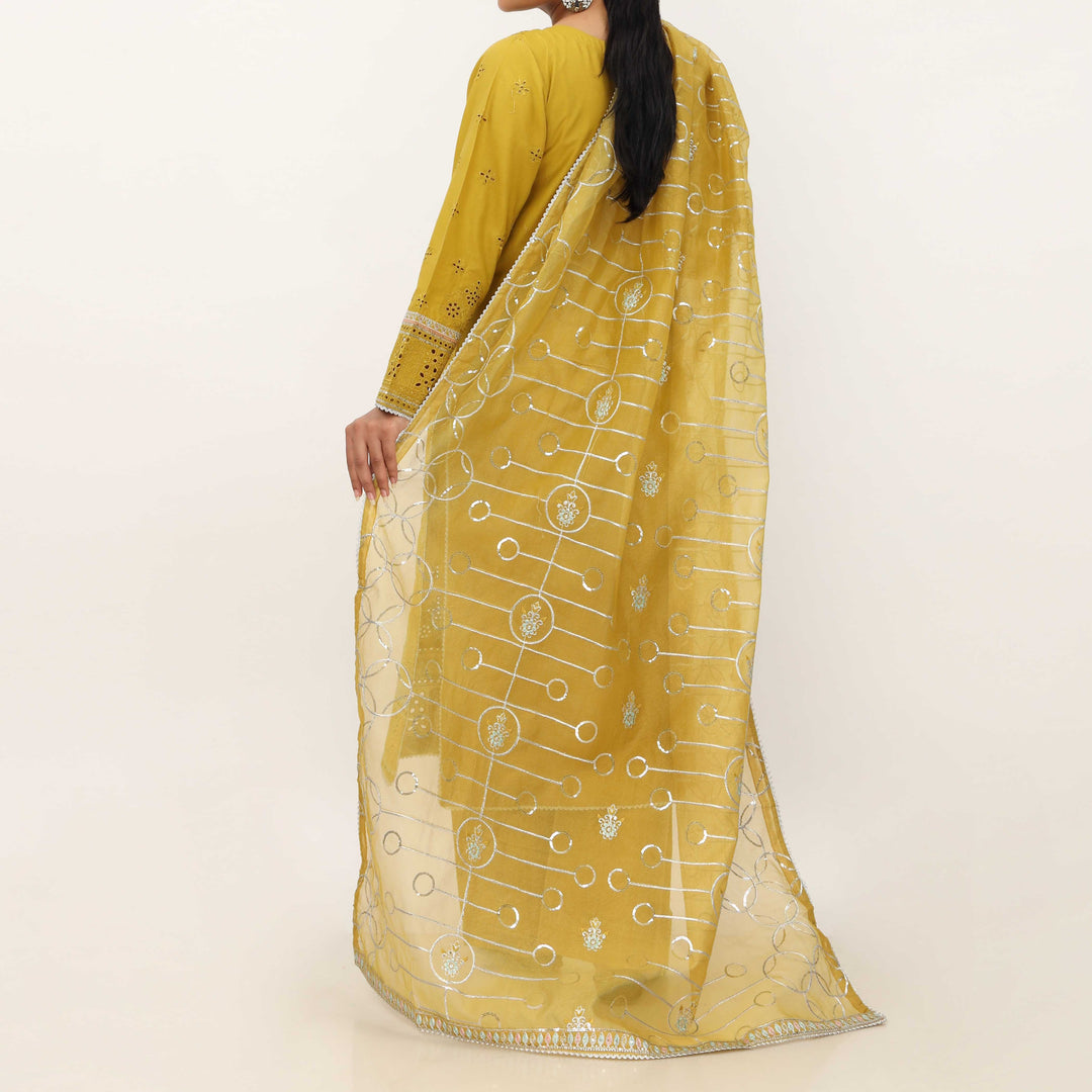 3PC- Viscose Embellished Suit PF5159