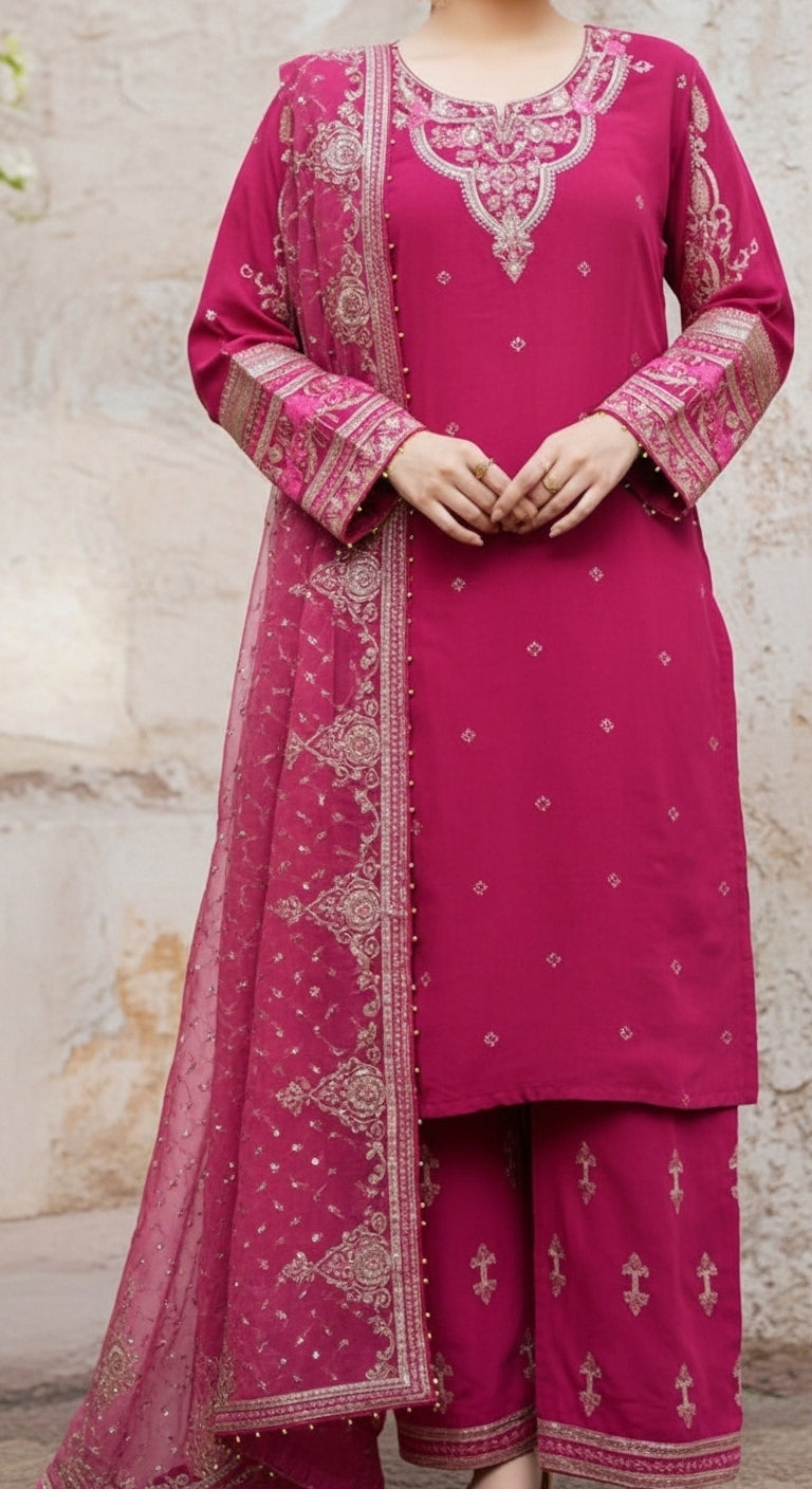 3 PC Embellished Suit PF6000