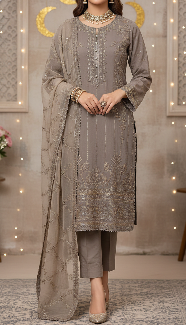 3 PC Embellished Suit PF600762