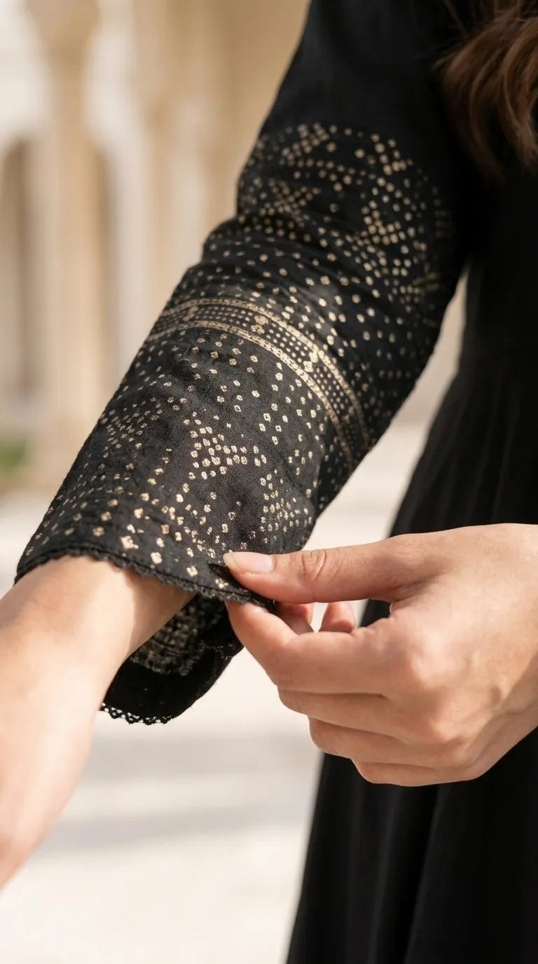 3 PC Embellished Net Stitched Suit PF601901