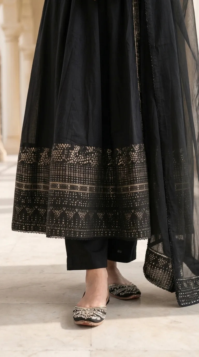 3 PC Embellished Net Stitched Suit PF601901