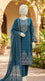 3 PC Embellished Raw Silk Suit PF610296