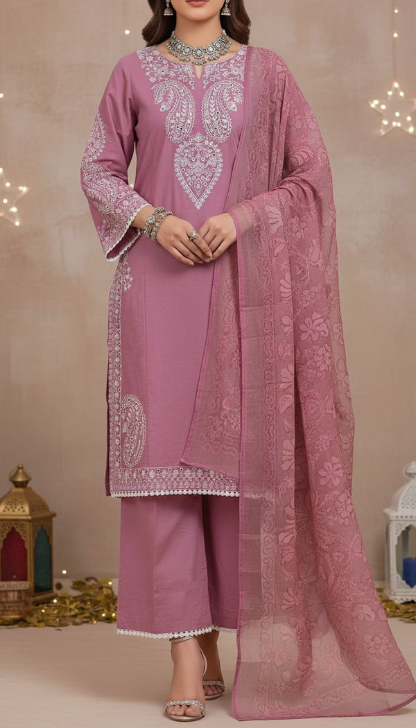 3 PC Embellished Suit PF6116