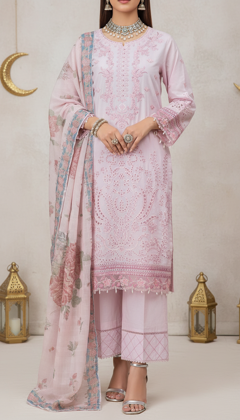 3 PC Embellished Suit PF6117