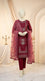 3 PC Embellished COTTON Suit PF613205