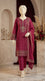 3 PC Embellished Cotton Suit PF613305