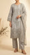 3 PC Embellished Raw Silk Suit PF617107