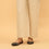 Beige Straight Fit Embellished Trouser PL5033