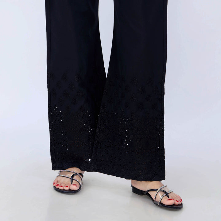Black Cotton Cambric Trouser PL5080