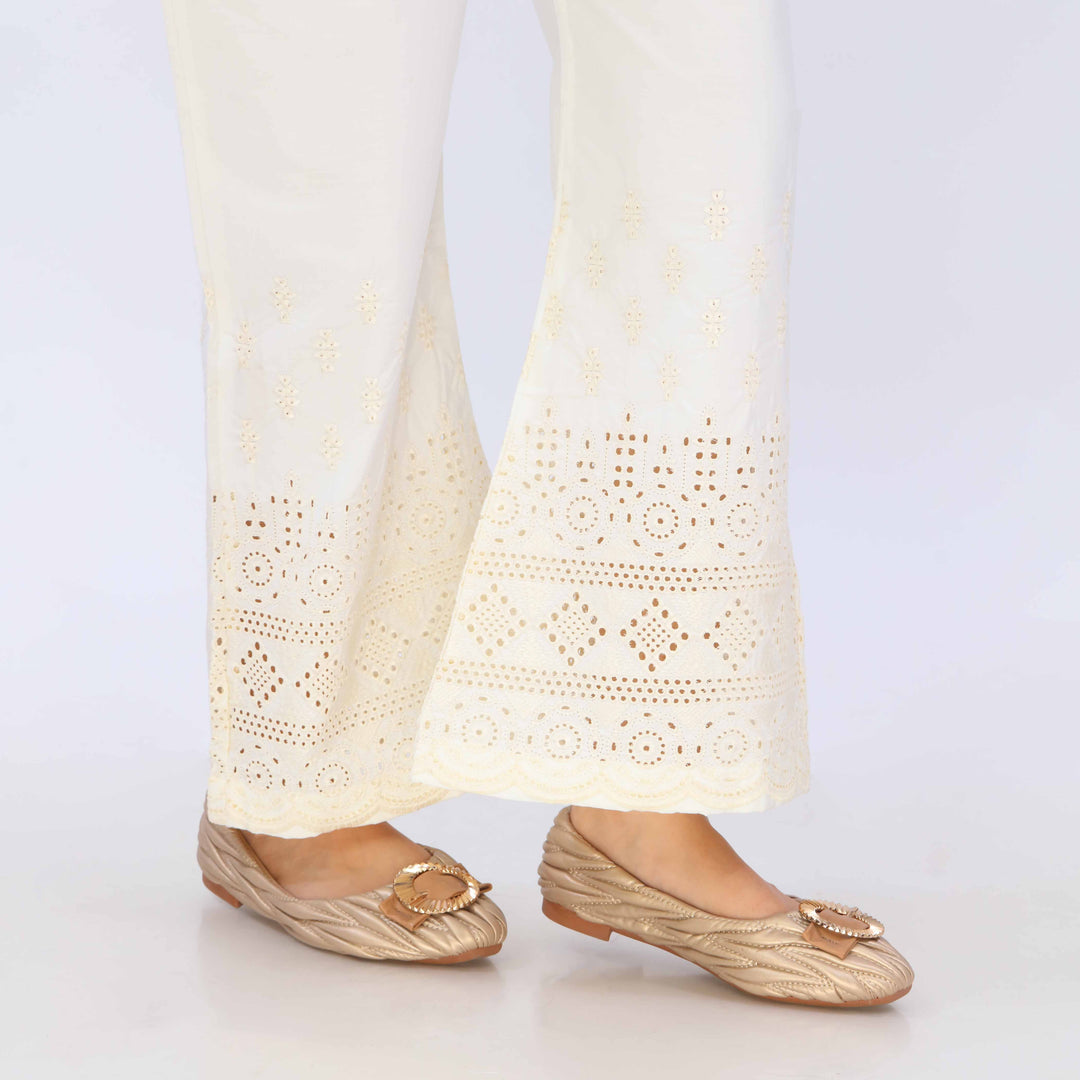 Cream Cotton Cambric Trouser PL5082
