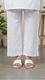 White Cotton Cambric Trouser PL5084