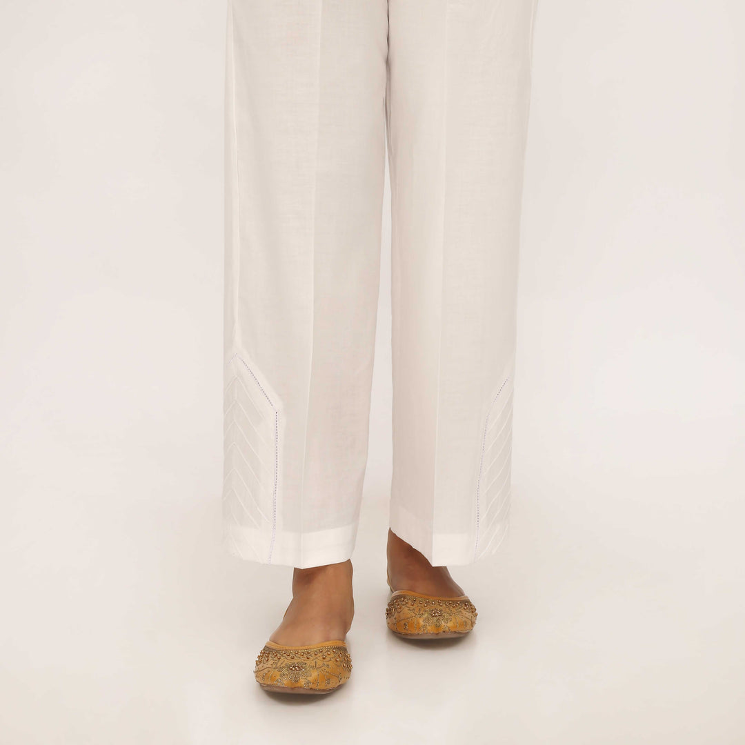 White Cotton Cambric Trouser PL5100