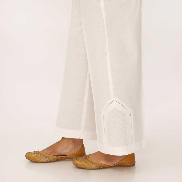 White Cotton Cambric Trouser PL5100