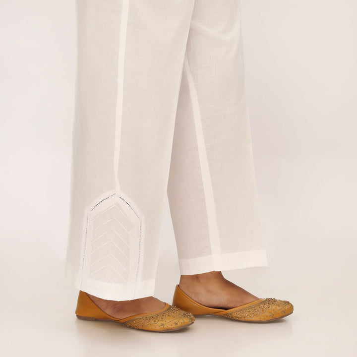 White Cotton Cambric Trouser PL5100