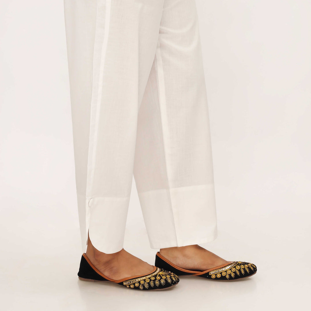 White Cotton Cambric Trouser PL5106