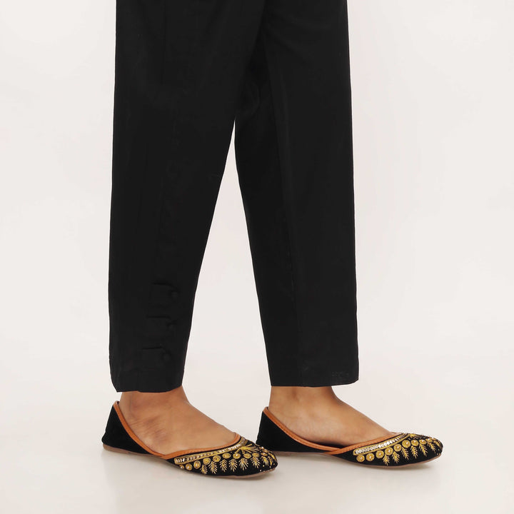 Black Cotton Cambric Trouser PL5110