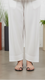 White Cotton Cambric Farshi Shalwar PL5115