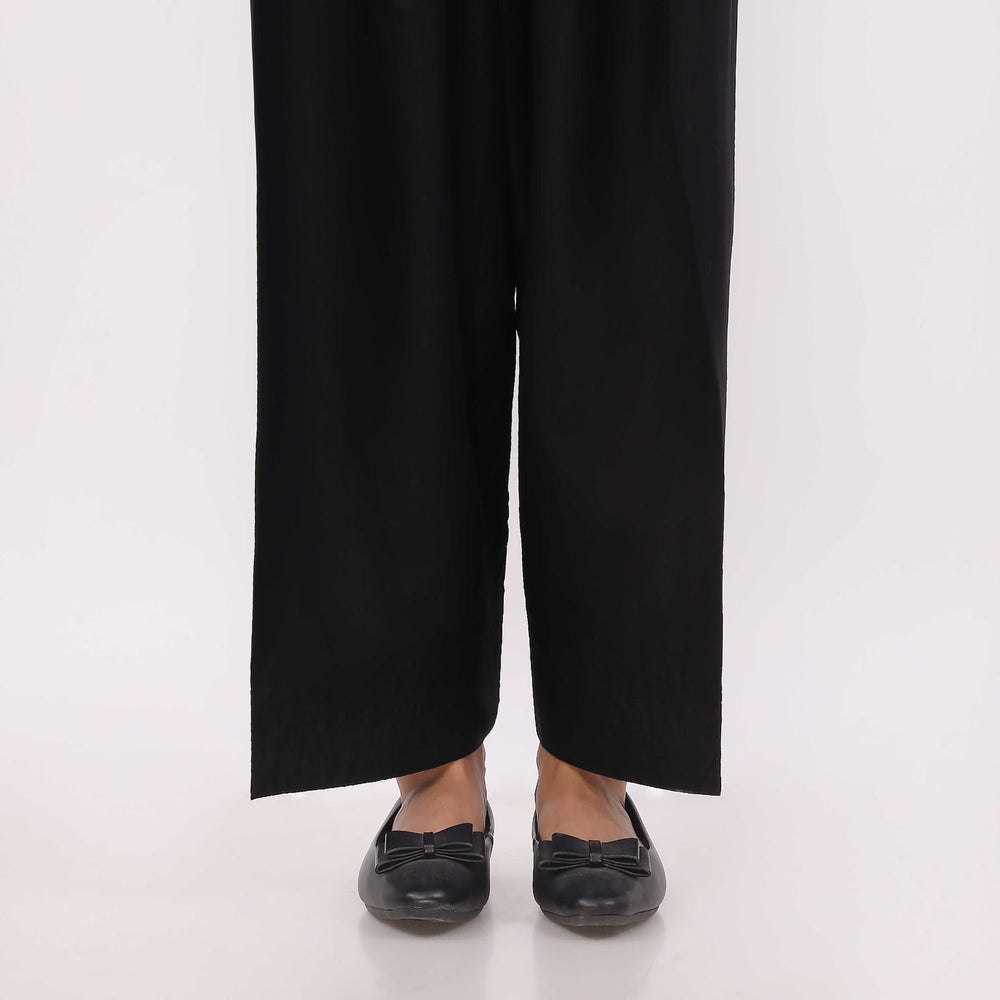 Black Cotton Cambric Farshi Shalwar PL5116