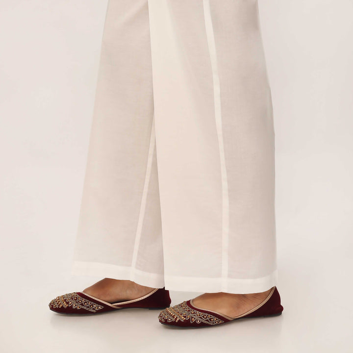 White Cotton Cambric Trouser PL5118