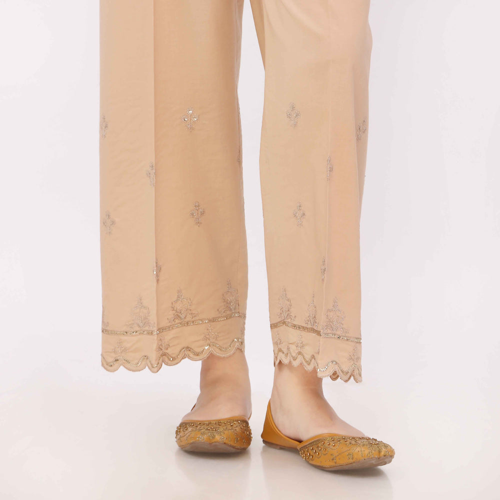 Beige Cotton Cambric Trouser PL5158