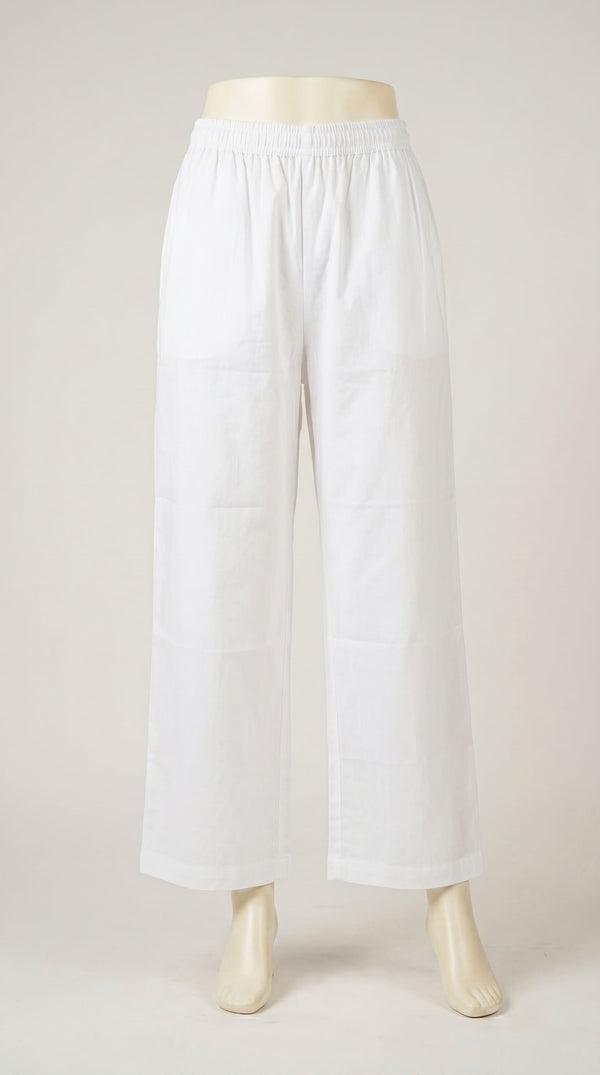 Off/White Plain Cambric Trouser Pl604193